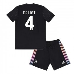 Camisola Juventus Matthijs de Ligt 4 Criança Equipamento Segundo 2021-2022 Manga Curta